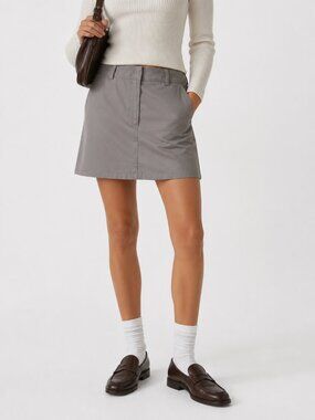 Vintage Tristan & Iseut Grey A-Line Mini Skirt Size 6
